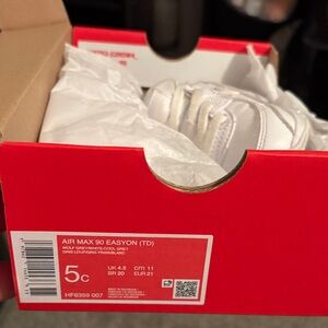 Nike Air Max 90 Easyon Kids Sneakers - Wolf Grey/White